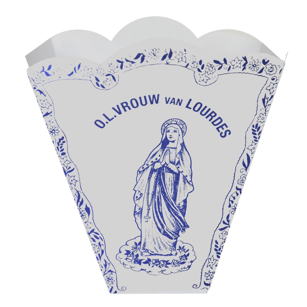 Vlambeschermer - papier - wit bedrukt